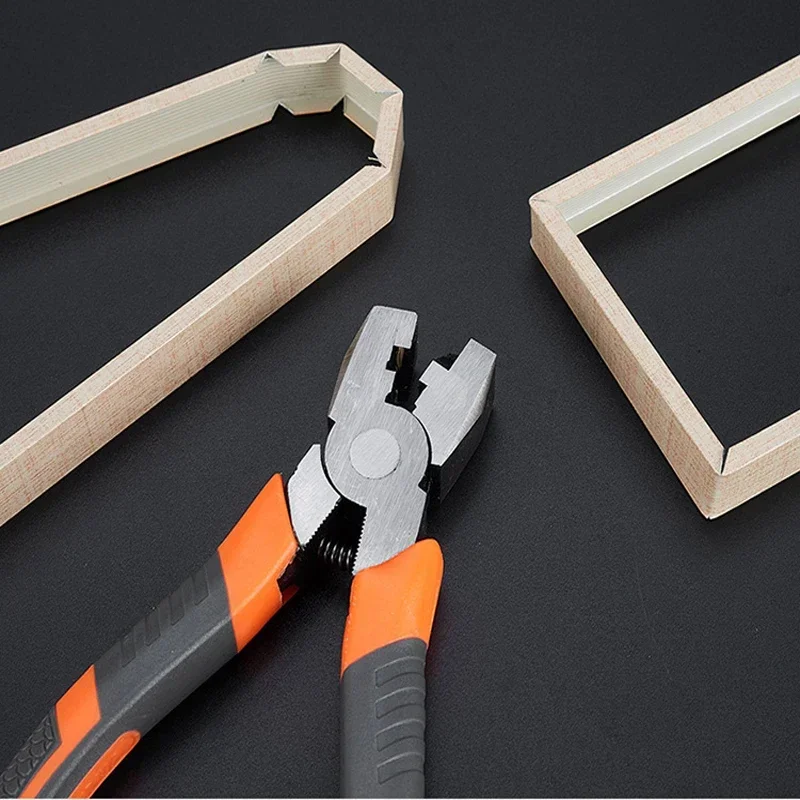 8-in-1 V Groove Notch Cutter - 90?? Aluminum Frame Bending Pliers With Comfort Grip