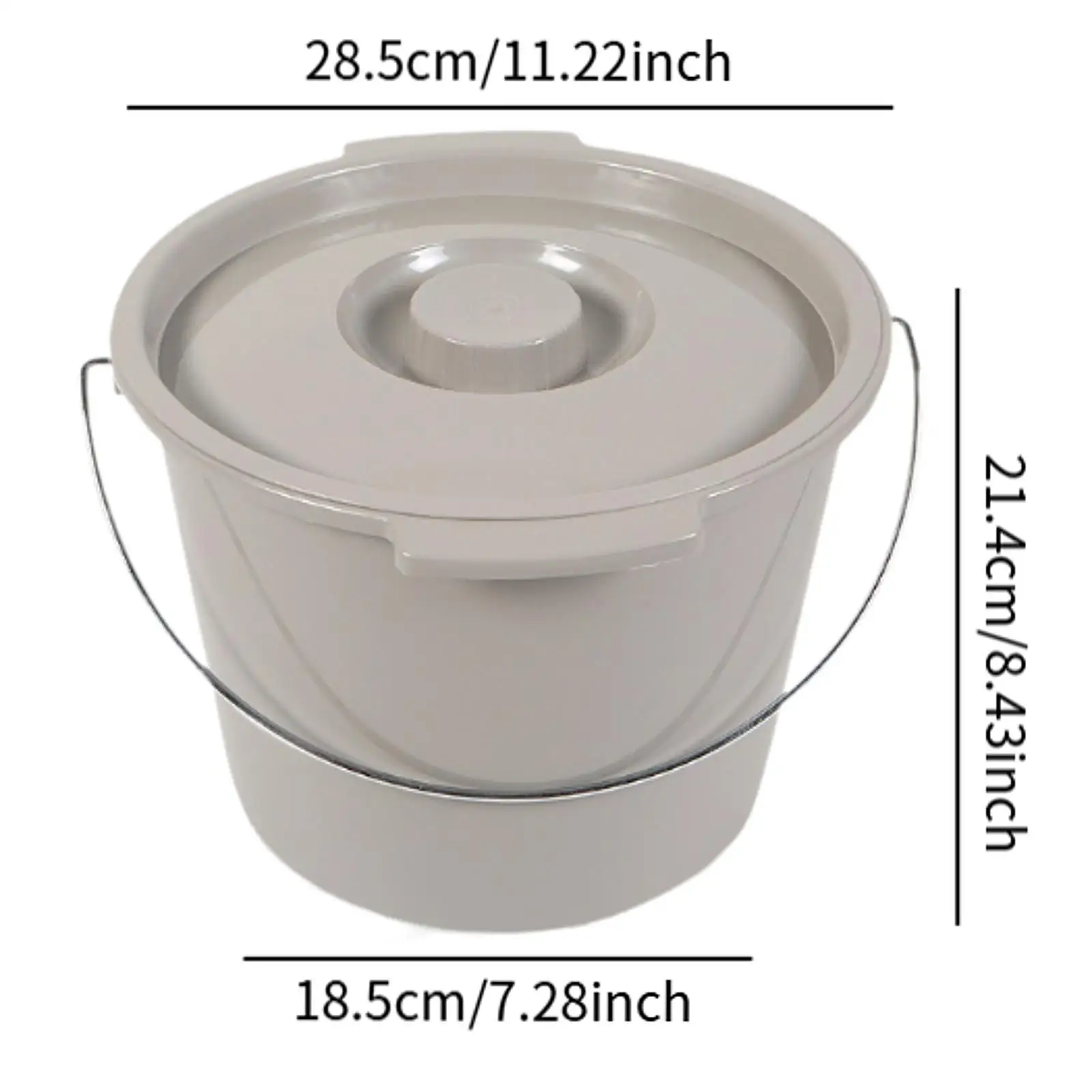 Portable Toilet Bucket Mobile Potty Camping Toilet for RV Indoor Living Room 6
