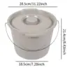 Portable Toilet Bucket Mobile Potty Camping Toilet for RV Indoor Living Room 6