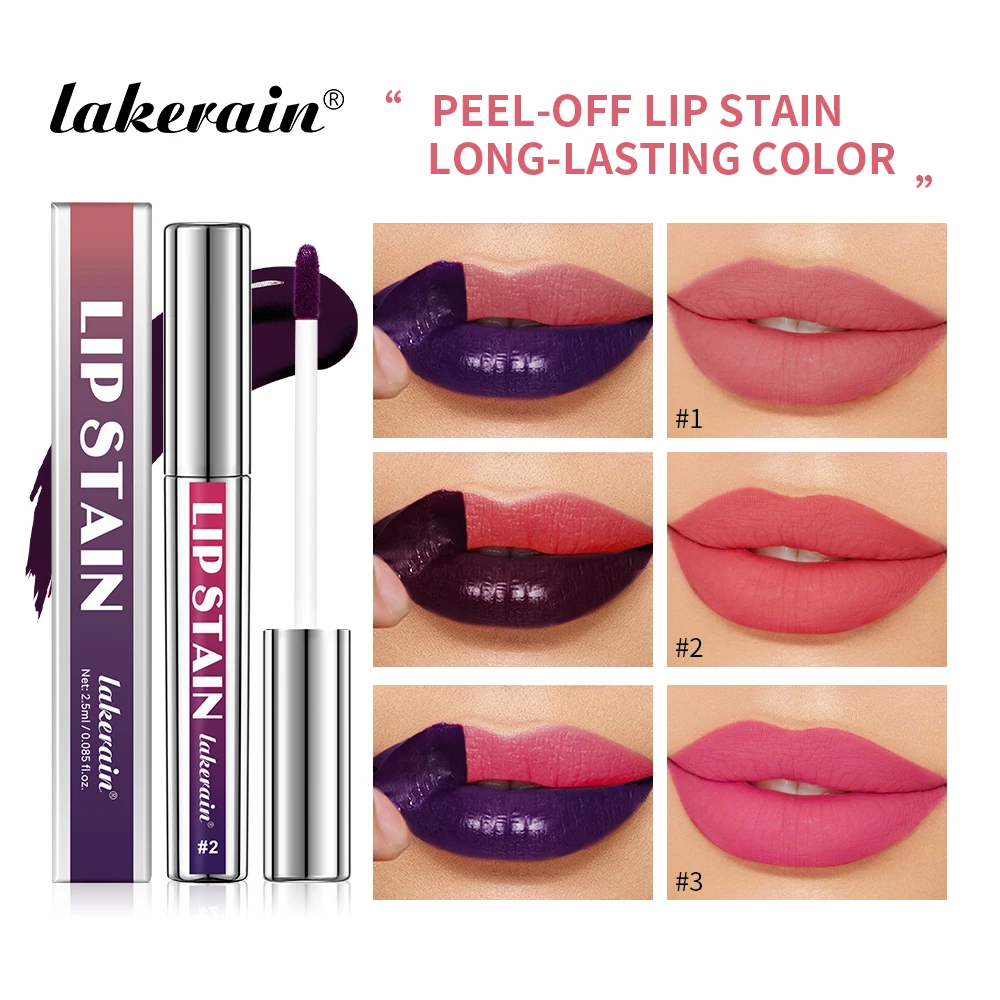Peel Off Lip Stain Matte Lip Tint for Lips Liquid Lipstick 24 Hours Water Resistant Lipsticks Makeup Cosmetics Ink Inks lip stain lip tint lip makeup
