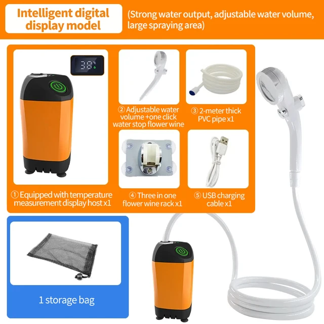 Portable Rechargeable Electric Shower Pump