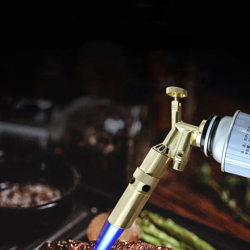 Gas Torch Welding Torch Gas Burner Welding Torch Gas Burner Flame Gun Blower Pure Copper Gas Torch Brazing Cooking Barbecue Auto Ignition Gun Kitchen Baking Tool