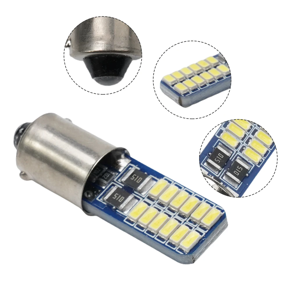 

Brand New Dashboard Indicators Car 12V DC BA9S Car Light Ery Bright High Brightness 24smd More Than 30000 Hours