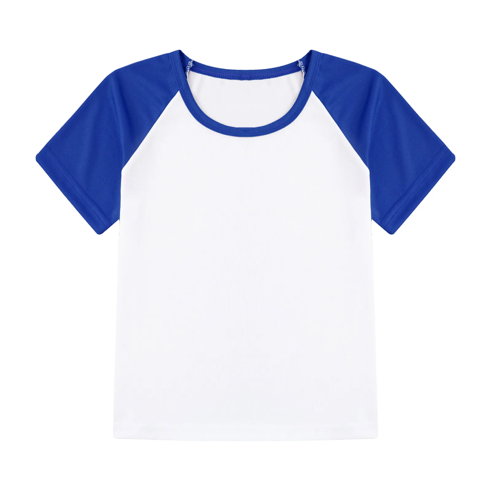 Boys Kids Casual Quick-drying T-shirt Color Block Workout Sports Shirts Top Tee Breathable Running T-shirts Children Sportswear