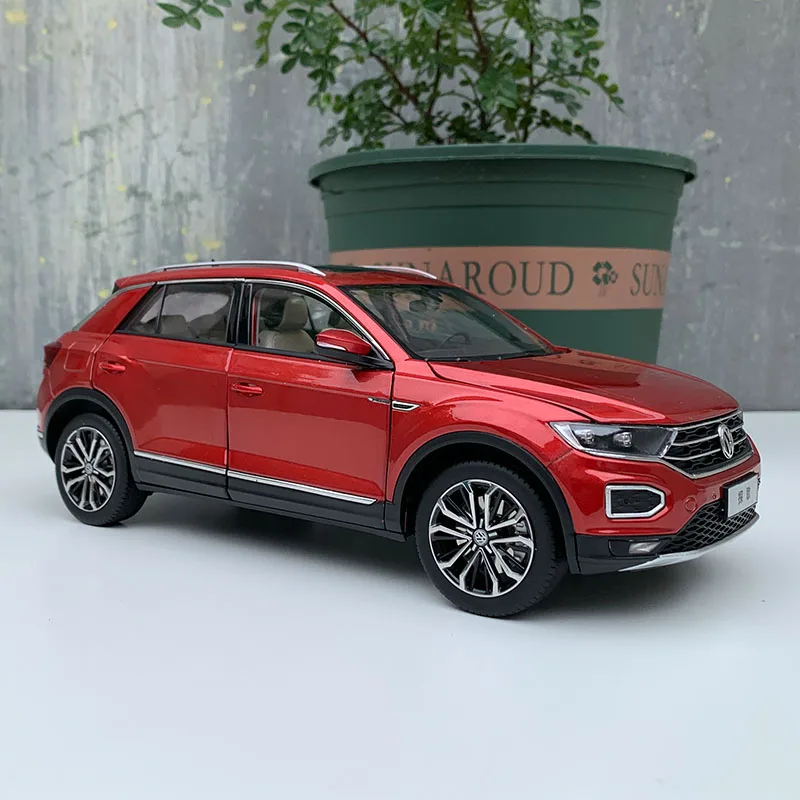 Dealer Edition Car Model,1:18 Volkswagen VW T-ROC 2018,Diecast Model for Collections,Display and Gift for Friends 1