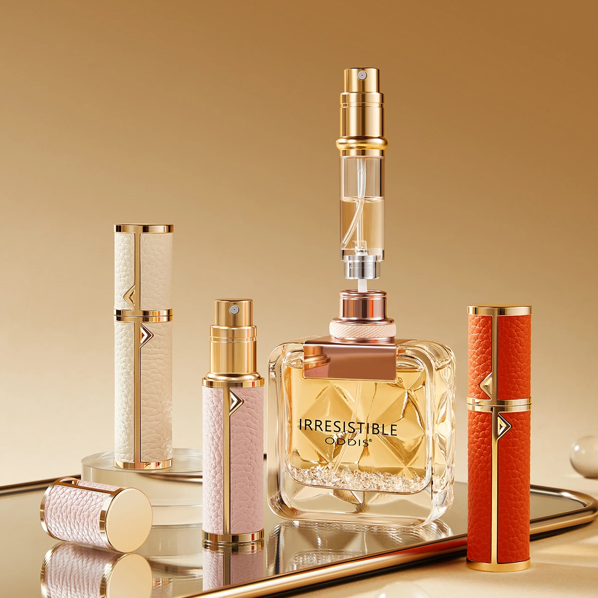 Mini Leather Refillable Perfume Atomizer 2