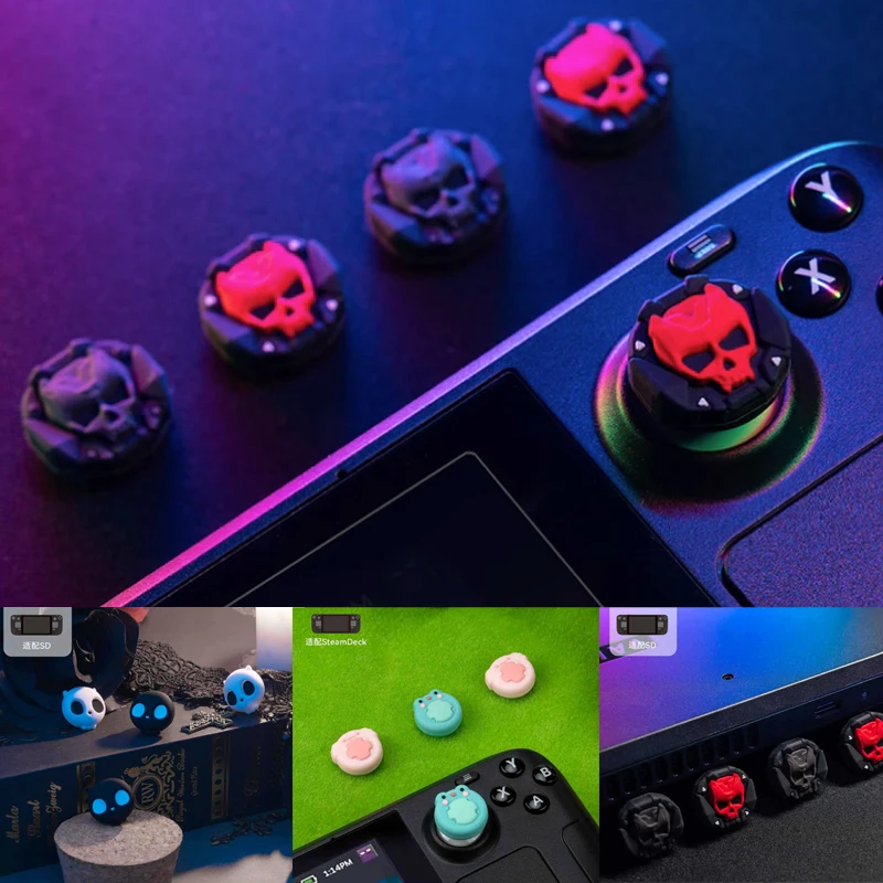 Armor Silicone Soft Thumb Stick Grip Cap Controller Di Gioco Joystick Cover Per Valvola Steam Deck Console Thumbstick Case Accessori