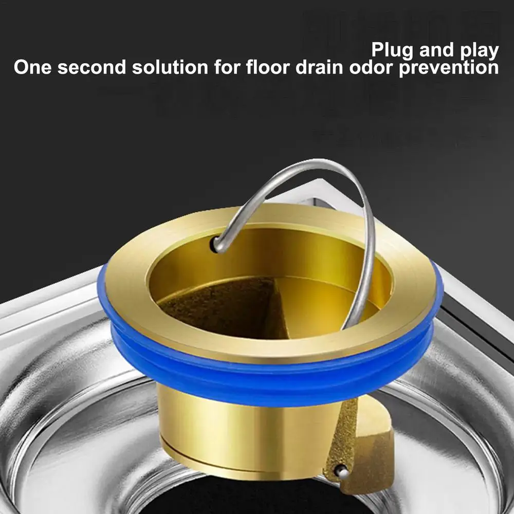Description Picture 5 of itemDrain Backflow Preventer Heavy Duty Odor Proof Floor Drain Shower Drain Backflow Preventer Floor Sink Strainer Drain Valve Sewer