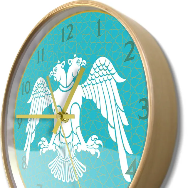 Seljuks Turkic States Double Headed Eagle Eagle Clock Turkish Dynasty Home  Decor Resurrection Osman Son Of Ertugrul Wall Clock - AliExpress