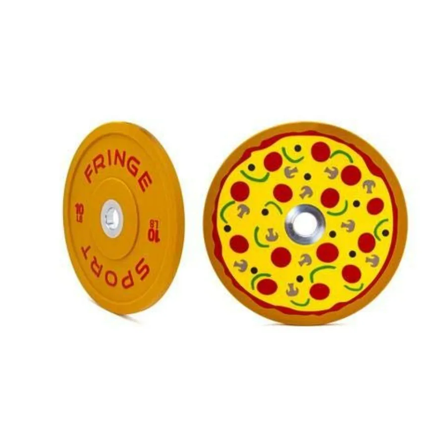 Fringe Sport 10lb Pair Pizza Bumper Plates (Pairs) / Weightlifting Plates/Gift Idea for Athletes and Lifters