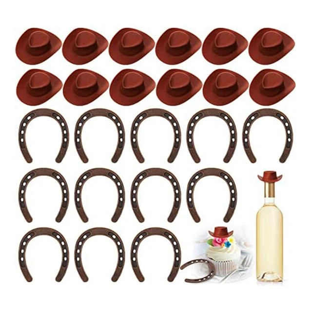 24 Pieces Western Theme Lucky Horseshoe Ornament And Mini Cowboy Hat Crafts  Miniature Horse Shoes Wedding Gift Set High Guality - AliExpress