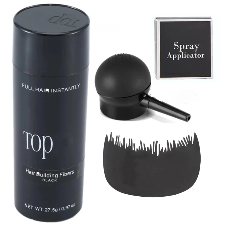 Hair Building Powder 3PCS 27.5g Hair Fibers Set Regrowth Powders Natural Keratin Styling Powder Optimizer Dense Growth