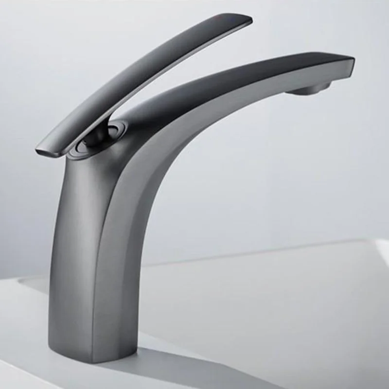Gun Gray Luxurious Designs Basin Faucets Bathroom Modern Advanced Sink Cold & Hot Mixing Washbasin Faucets Accessories for Bath