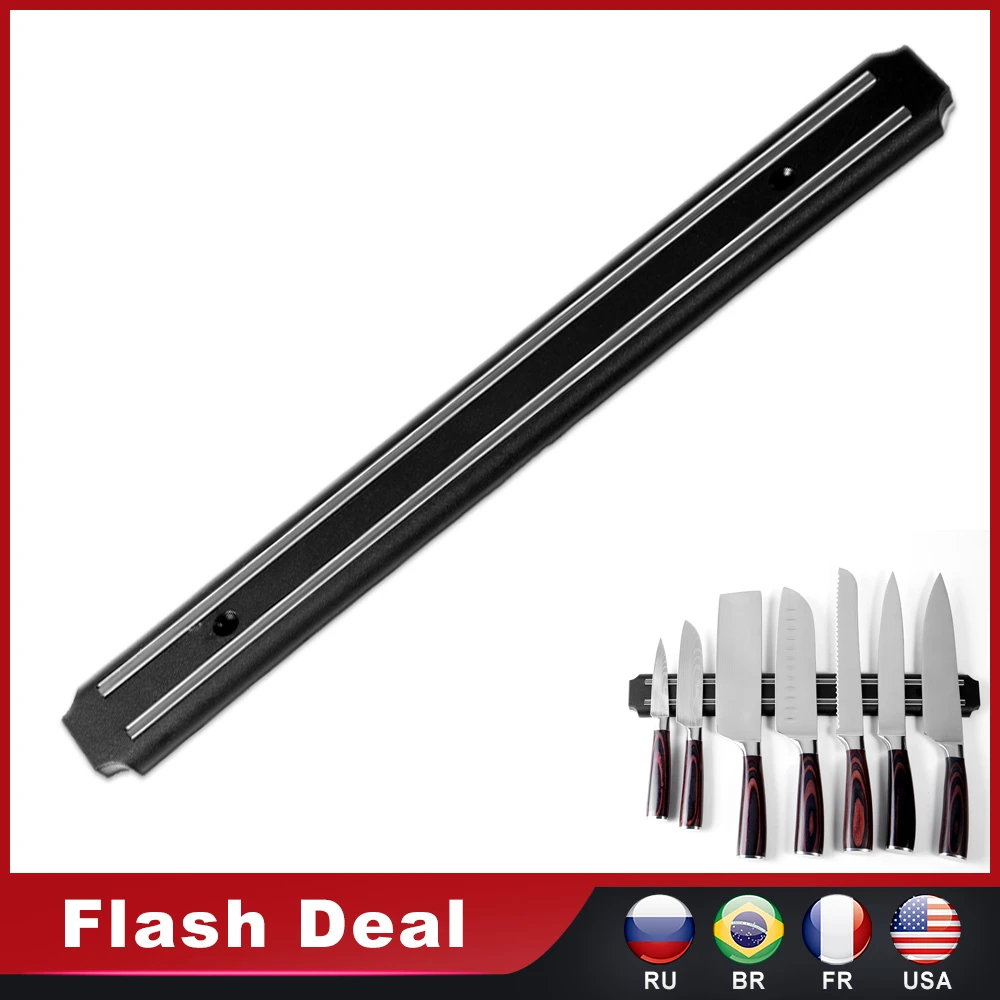 3-Sizes-Stainless-Steel-Knife-Stand-Magnetic-Knife-Holder-Wall-Storage ...