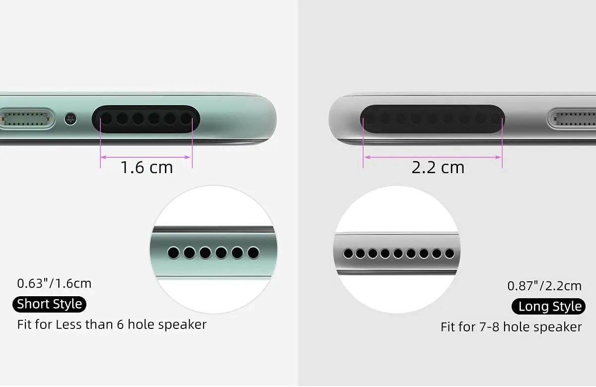 USB C 방진 키트, 충전 포트 이어폰 잭 플러그 스피커 메쉬 스티커 (아이폰 15-17 Pro Max, 삼성 갤럭시 S20-S25 호환)