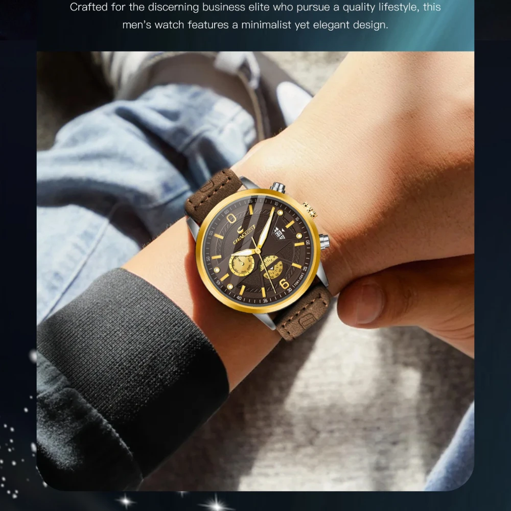 CHAXIGO 7281 Brand New Fashionable Men's Quartz Watch Calendar