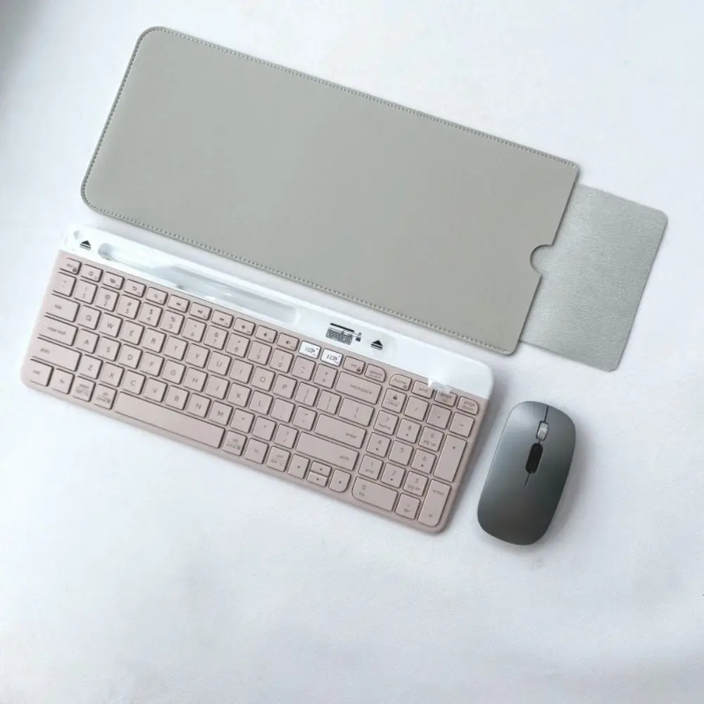2024 Dustproof Wireless Keyboard Sleeve PU Leather Portable Storage Bag thumbnail 4