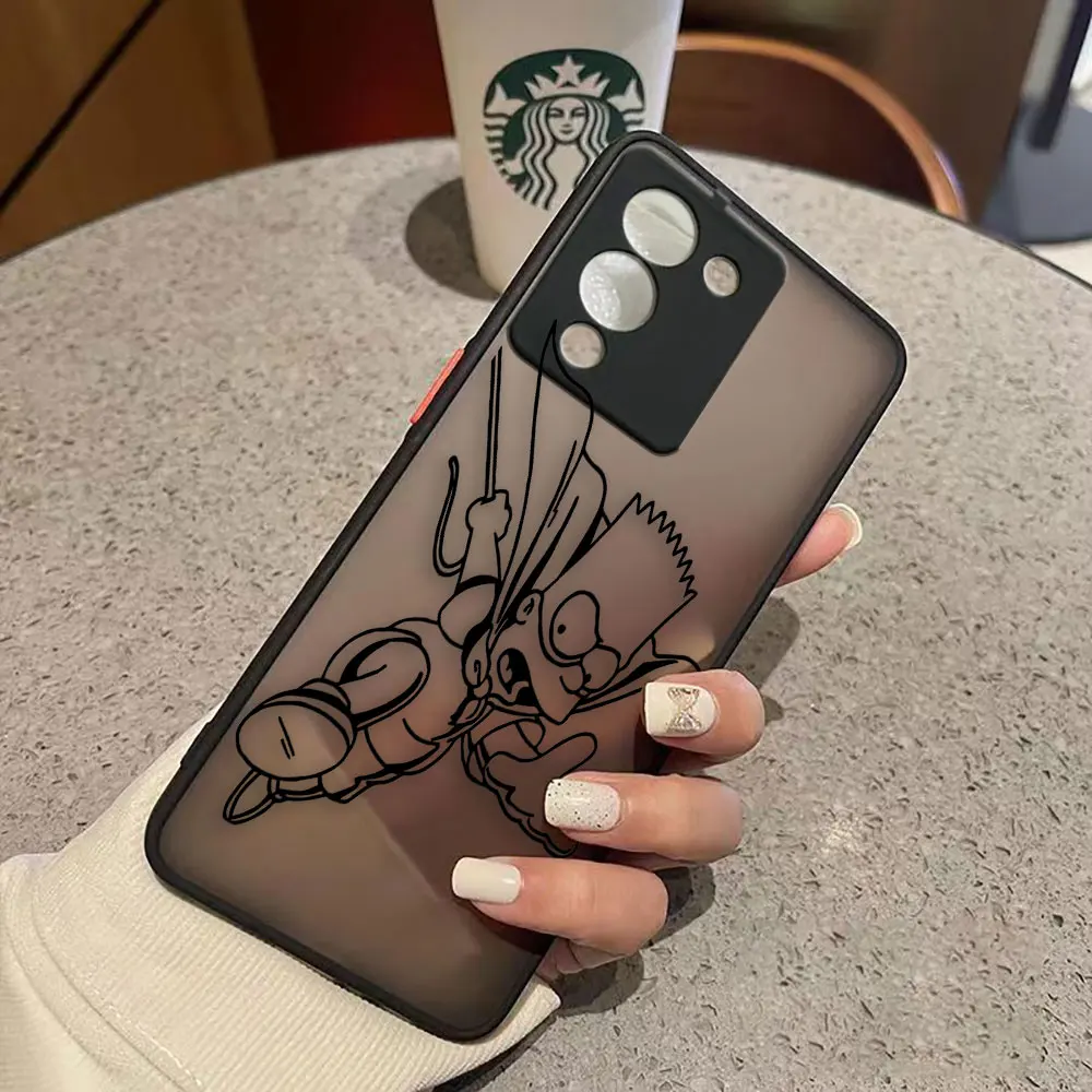 thumbnail image 1 of Funda mate para infinix NOTA 12 G96 11 10 8I 8 7 SMART 4 SPARK 8 8P 5 6 PRO S5 Funda Coque Capa Shell película Los S-Simpsons-S, 1 of 5