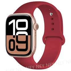 Silicone Sport Band for Smartwatches - Versatile and Comfortable Bracelet (36 rose red)