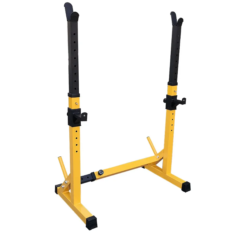 One Piece Barbell Squat Rack Stand For Adult Steel Barbell Stand Weight Lifting Adjustable Height Exercise At Home