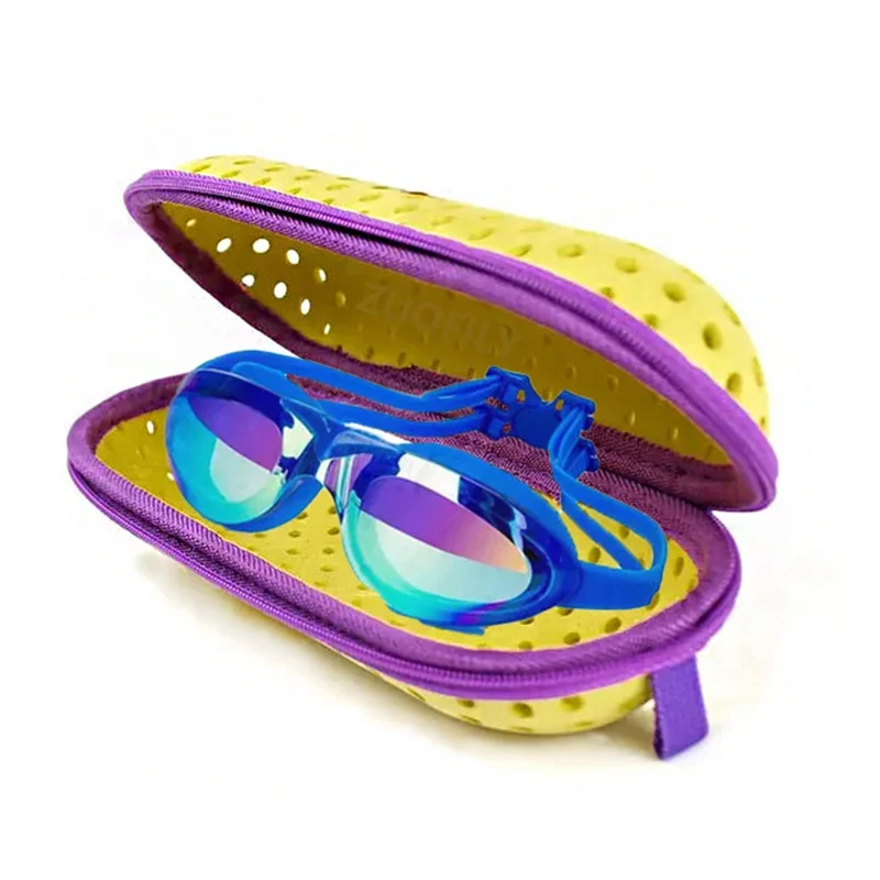 Swimming Goggles Protective Cover EVA Soft Swimming Goggles Protective Box with Drainage Hole Portable Goggles Protective Cover 3