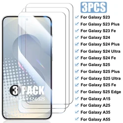 3 - Pack Premium Tempered Glass Screen Protector Set - 3PCS Glass (For S25)