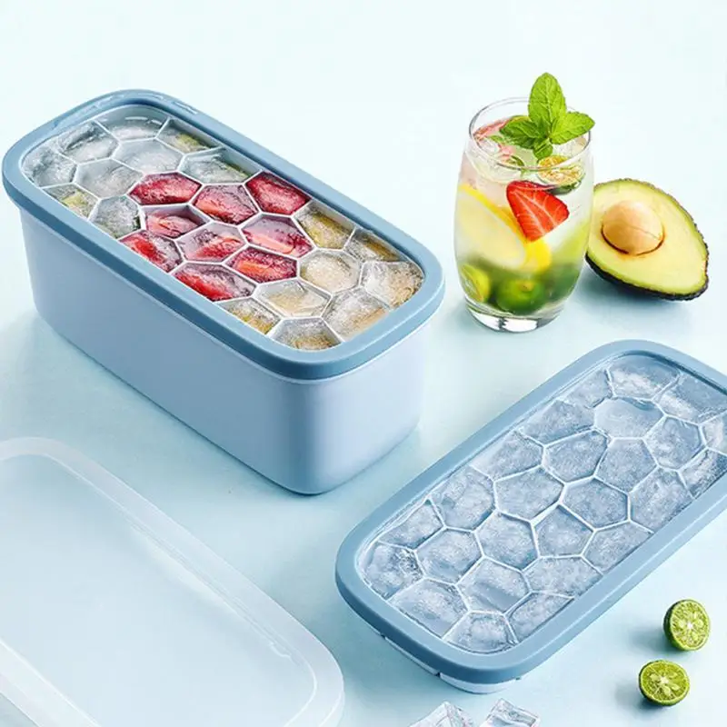 Home Freezer Ice Cube Molds Multi Functional Ice Cube Tray Double Layer  Household Deepfreeze Ice Container Kitchen Accessories - AliExpress