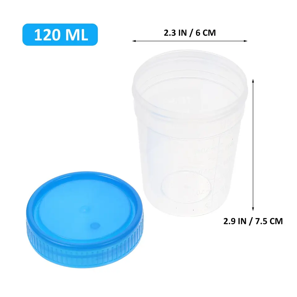 Urine Tazza,Test Delle Urine,Tazze di Urina in Plastica,Tazze di Urina Monouso,Contenitori Campione di Urina,per Test di Gravidanza,Test di Ovulazion,Bicchieri per miscelazione epossidica,50 Pezzi