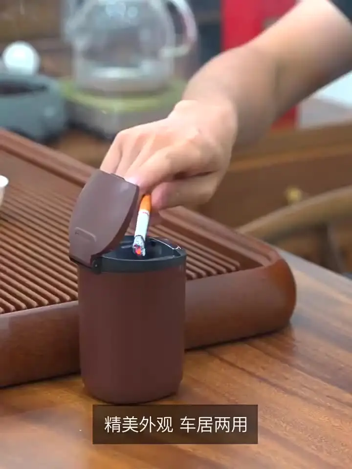 1 шт. портативная светодиодная дымовая автомобильная пепельница для сигаретного