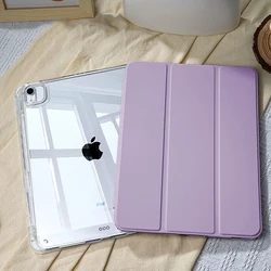 Premium iPad Case with Pencil Holder and Versatile Coverage for Pro 12.9 4th 5th 6th (Lilac)