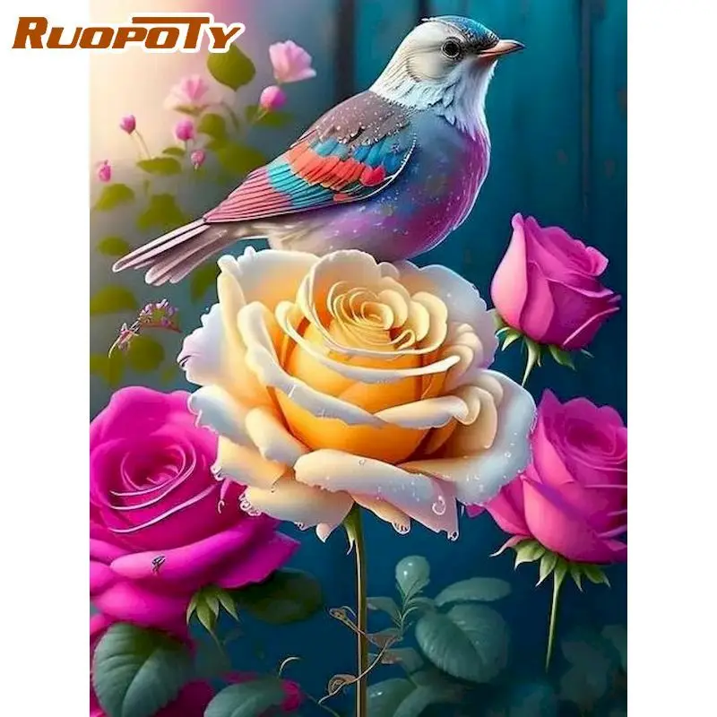 

Набор для рисования по номерам RUOPOTY, 40 х0 см, с рамкой