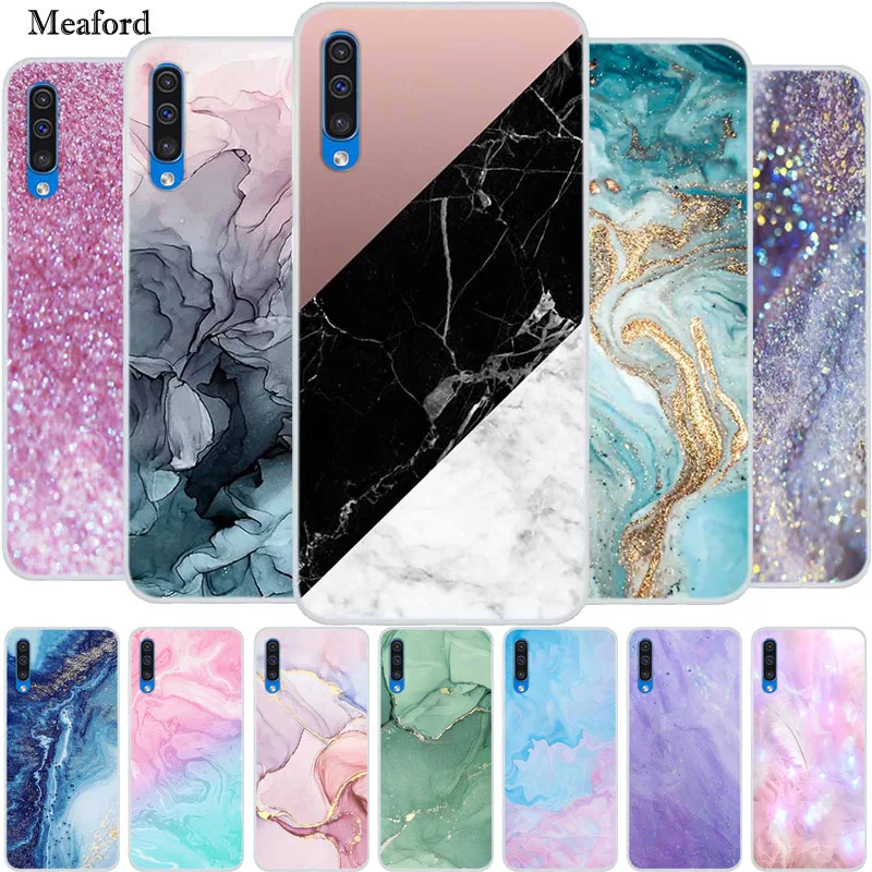 Per Samsung Galaxy A50 Custodia In Marmo Silicone Tpu Cover Posteriore Morbida Custodia Per Telefono Per Samsung Galaxy A50S A50 S Cartoon Funda Coque