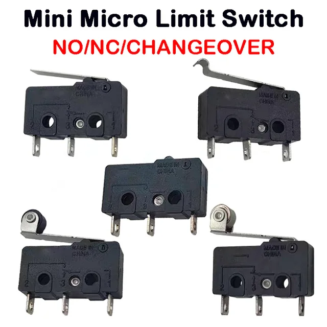 10/50/100PCS Micro Limit Switch with SPDT Snap Action - Safe, Eco-Friendly for Home Appliance On/Off Control 1