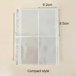 SKYSONIC A5 Binder Collect Book with Kawaii Grid Cover for Photos, Postcards & DIY Projects (Compact 4 gird-10pc)