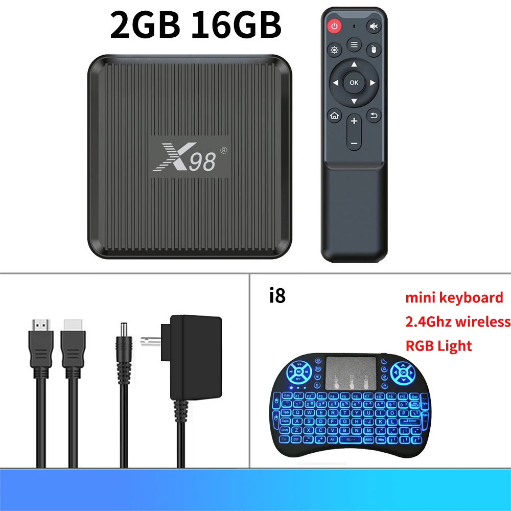 X98Q Smart TV BOX Android 11 TVBOX Amlogic S905W2 2.4G 5G