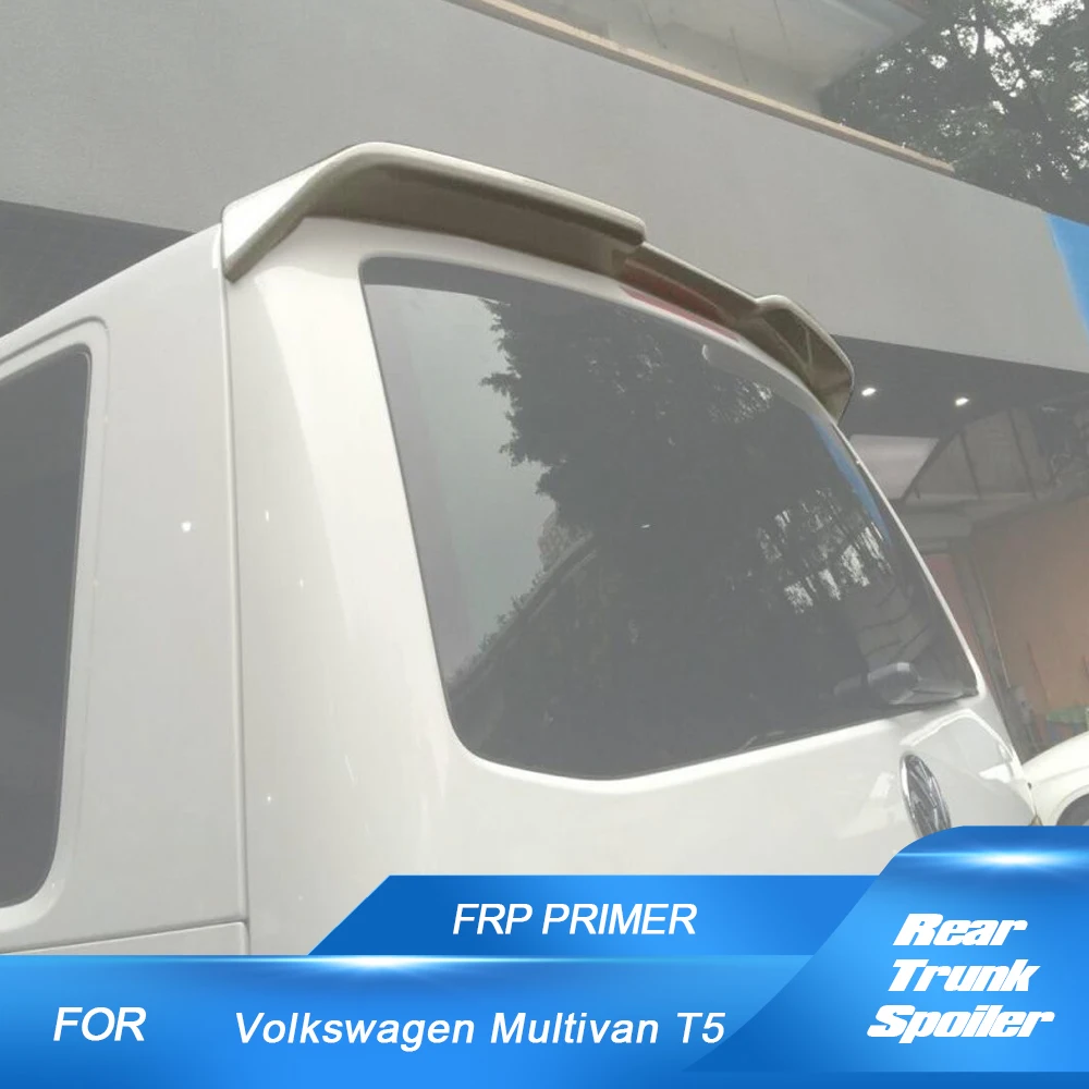 

FRP Unpainted Black Primer Rear Roof Top Lip Wing Spoiler for Volkswagen VW Multivan T5 2012 - 2016 Roof Spoiler Wing