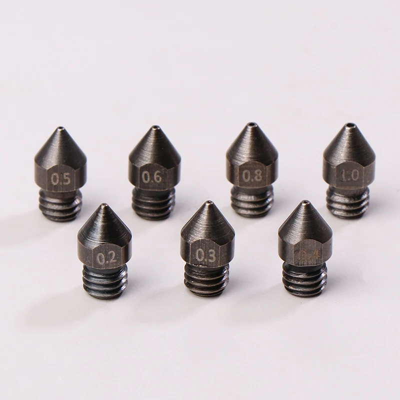 Upgraded Chrome Zirconium Copper Brass 3D Printer Nozzle