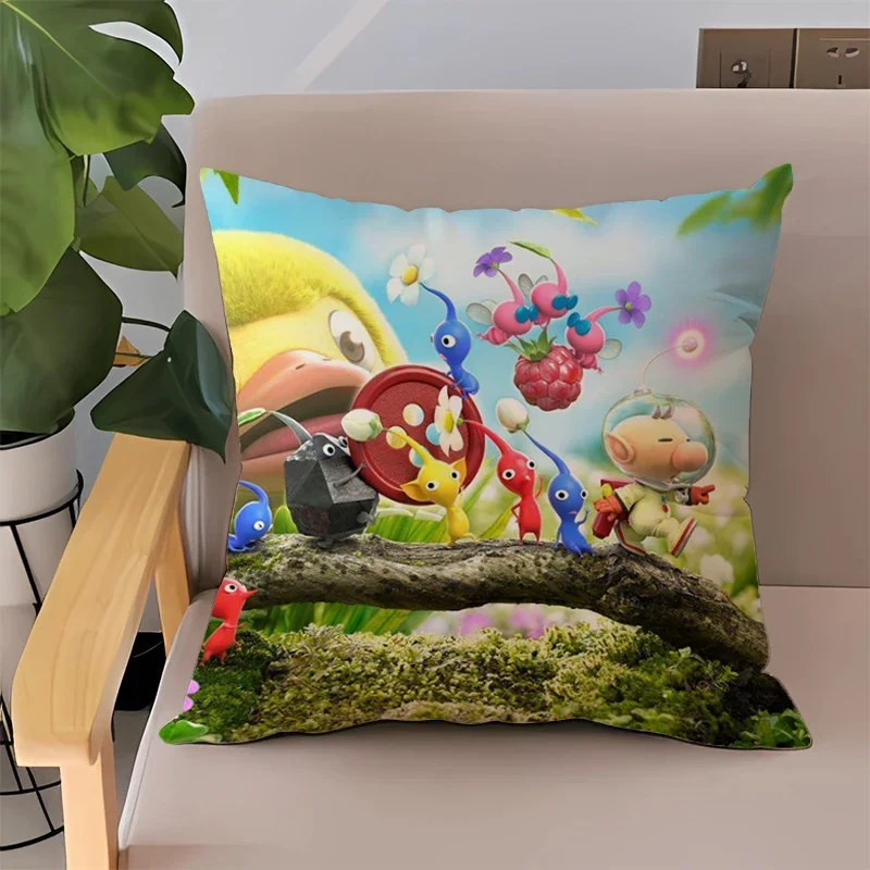 

Pillowcase 40x40 PIKMIN Double-sided Printing Case 45x45 Pillow Cases for Bed Pillowcases 50x50 Sofa Cushions Home Decor Cover