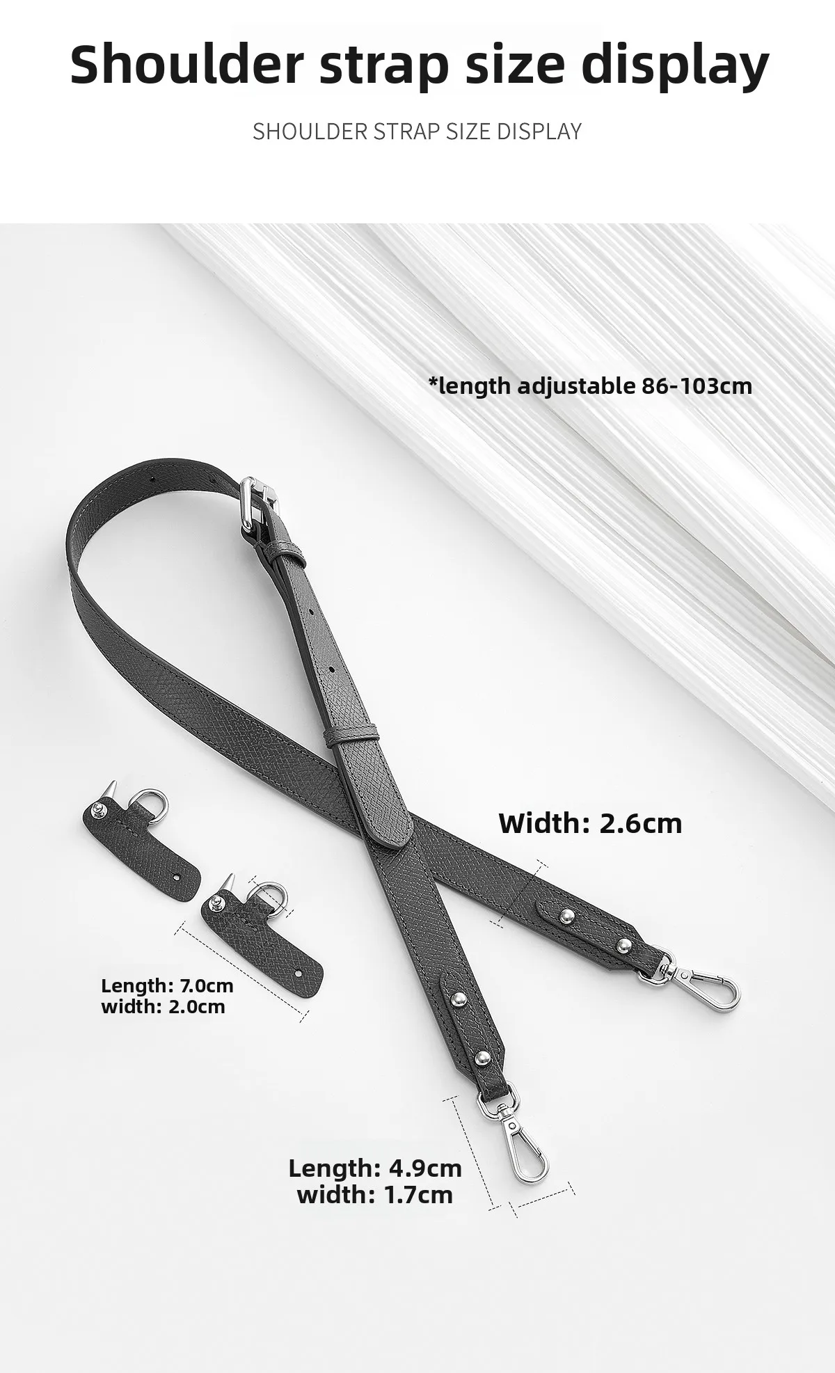 Leather Bag Shoulder Strap For Longchamp M Durable Gift Bag Modification Without Punching Strap Bag Accessories
