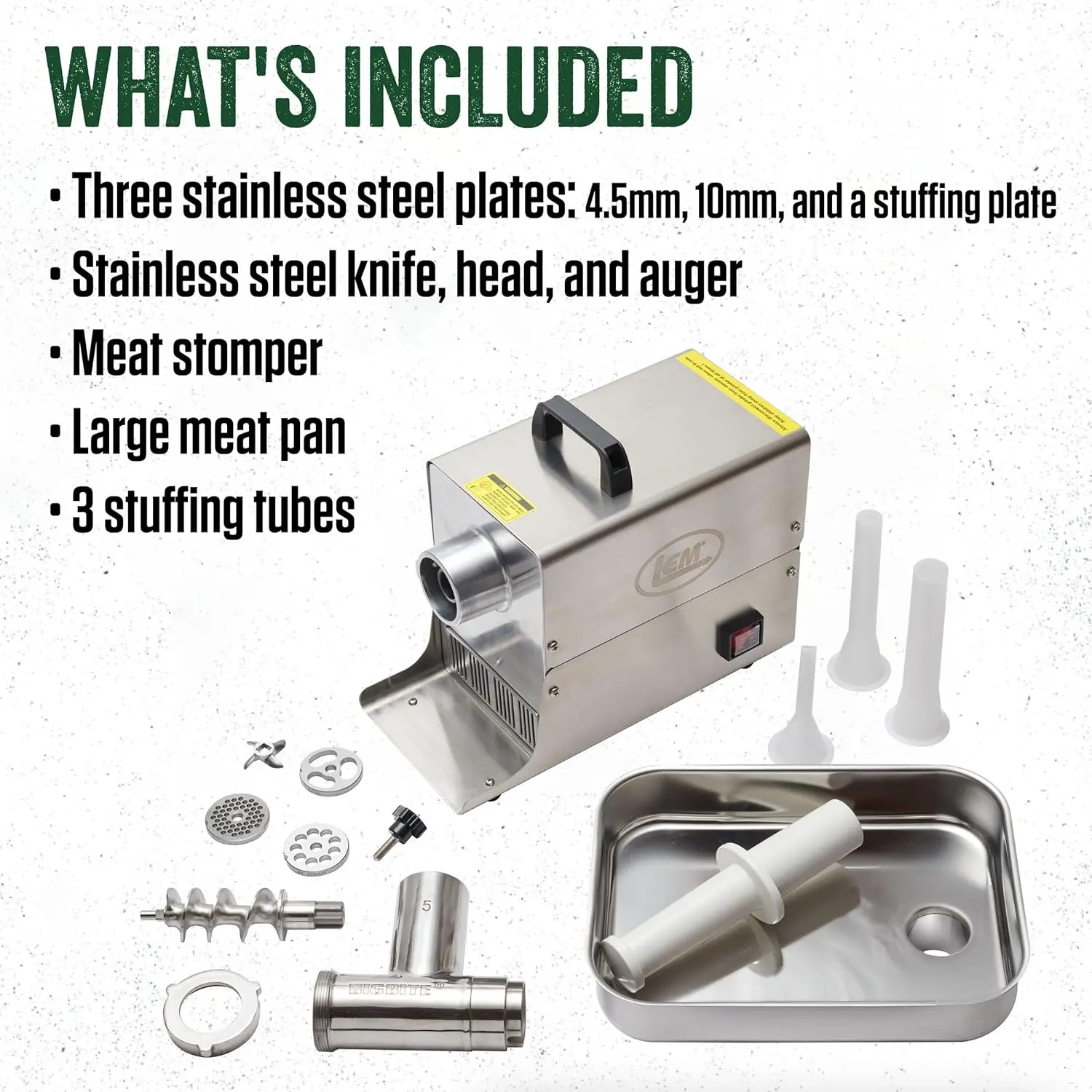 Products #22 Meat Grinder, 1.0 HP Stainless Steel Electric Meat Grinder Machine, Ideal for Heavy Use 4