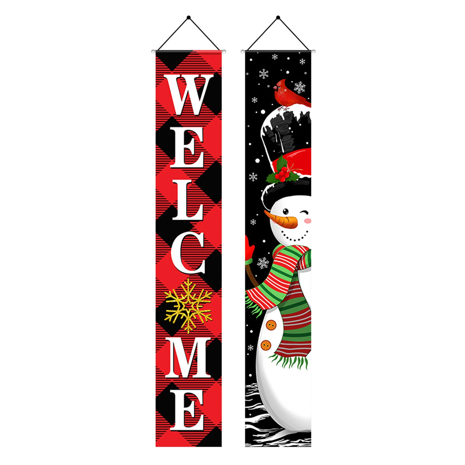

Рождественская Красная клетка, Искусственный Санта-Клаус, снеговик, знак для крыльца, Декор для дома, двора, улицы