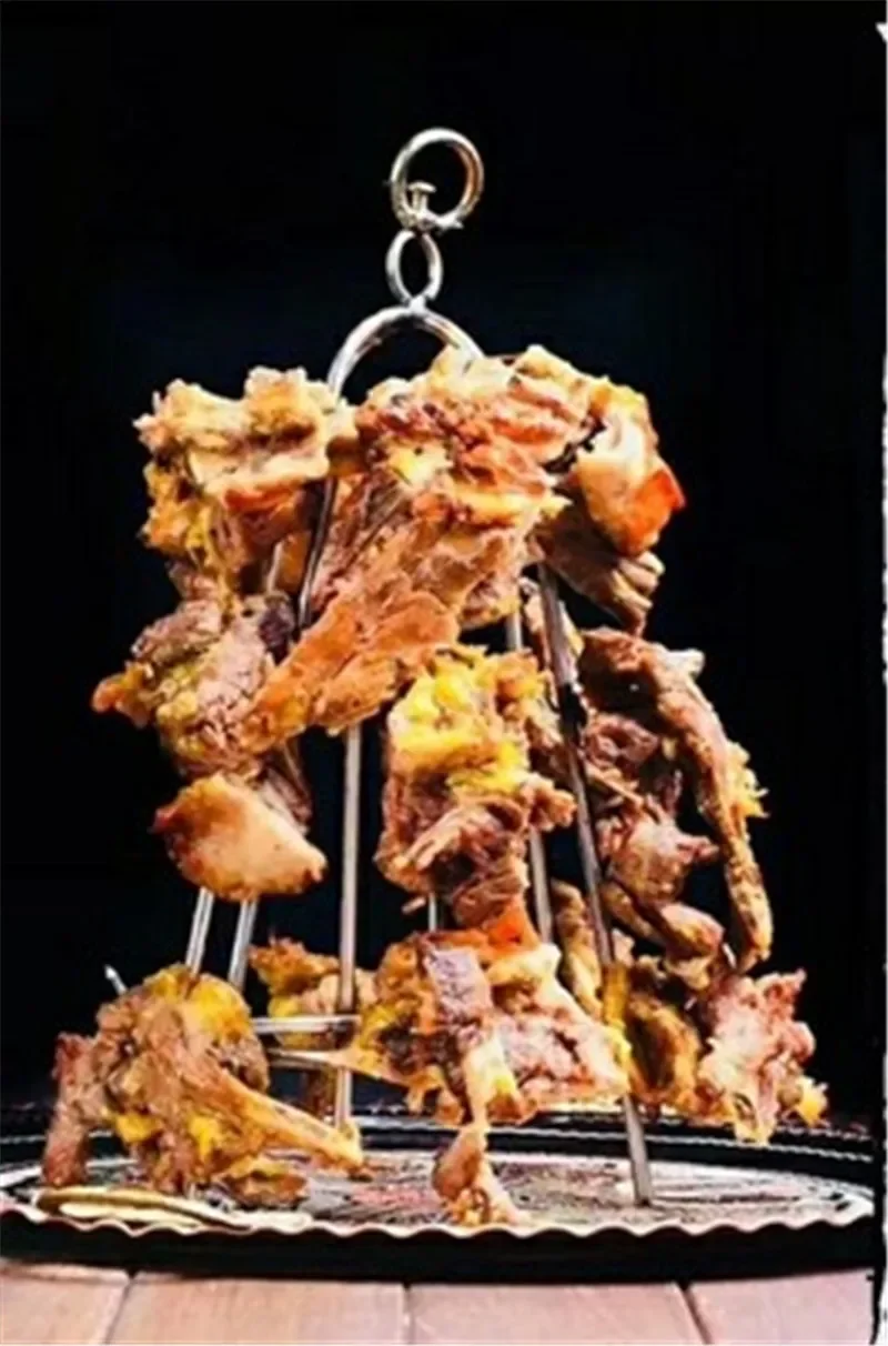 grill meat rack bbq Stainless Steel Beef Meat clasps duck goose Turkey Hooks Roast Duck Bacon Hook BBQ Hanger Bread Hook Tool