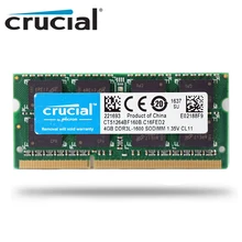RAM Crucial NB 4GB 8GB DDR3L-1600  1.35V SODIMM Memory for Maclaptop 1600mhz Notebook ram