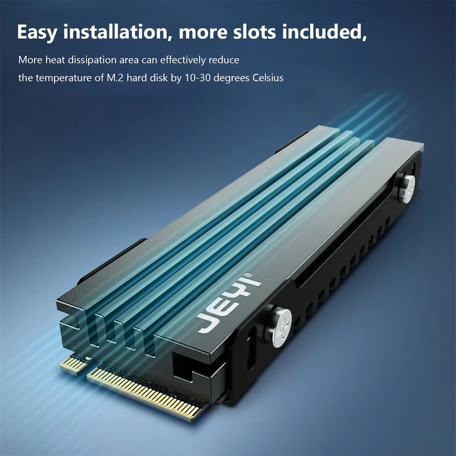 Jeyi Heat Sink Aluminum Alloy M.2 Ssd Nvme Heat Sink Silicone Thermal
