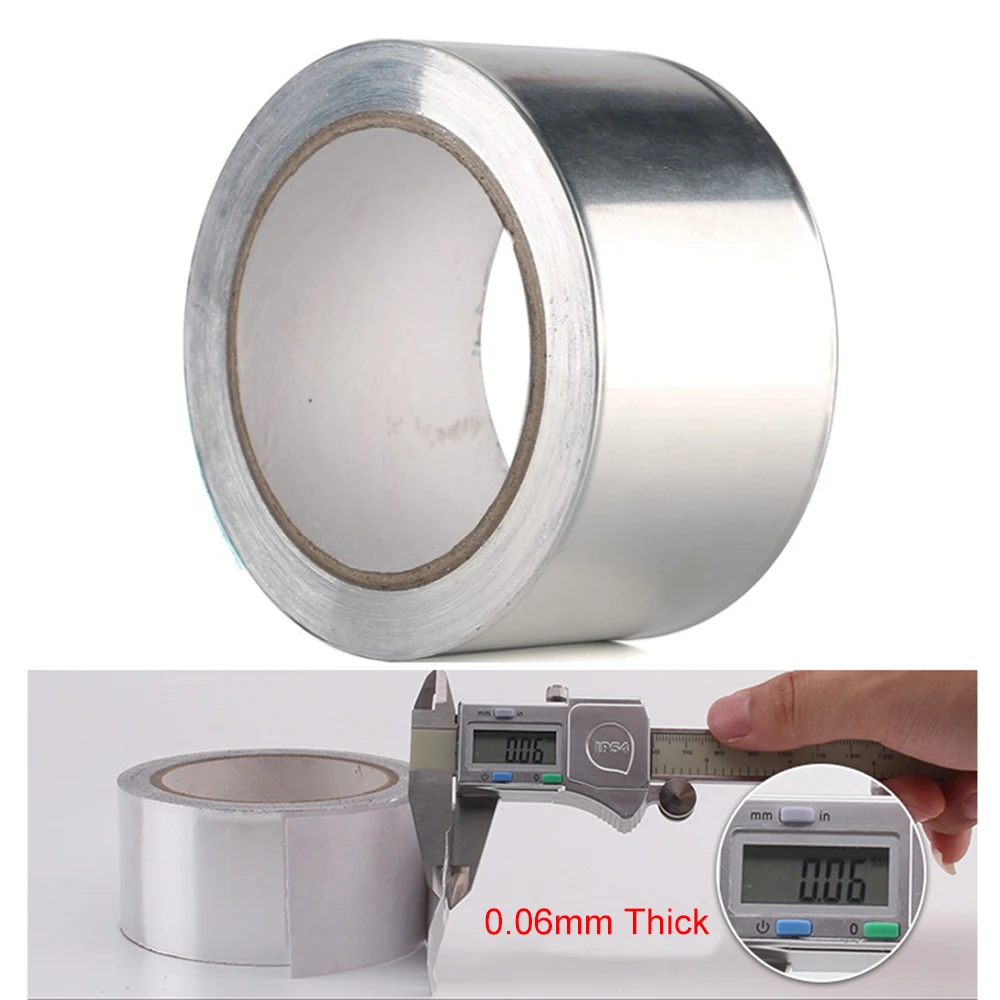 High Temperature Aluminum Tape  Aluminum Heat Resistant Tape - 20m  Aluminum Foil - Aliexpress