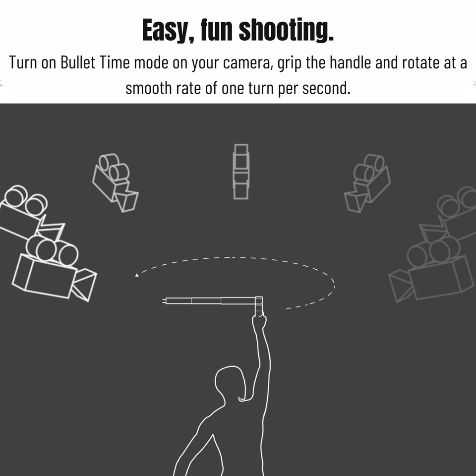 Insta360 X5 Bullet Time Bundle Old Version Swing Grip Handle