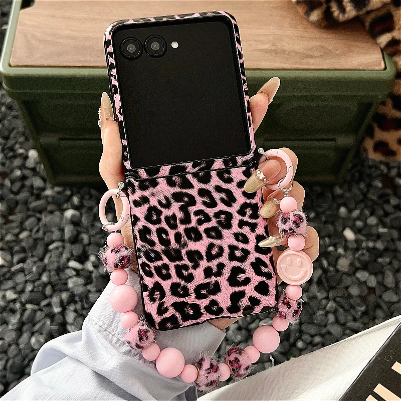 Luxury Leopard Print Shockproof Hinge Back Cover Fashion Case
