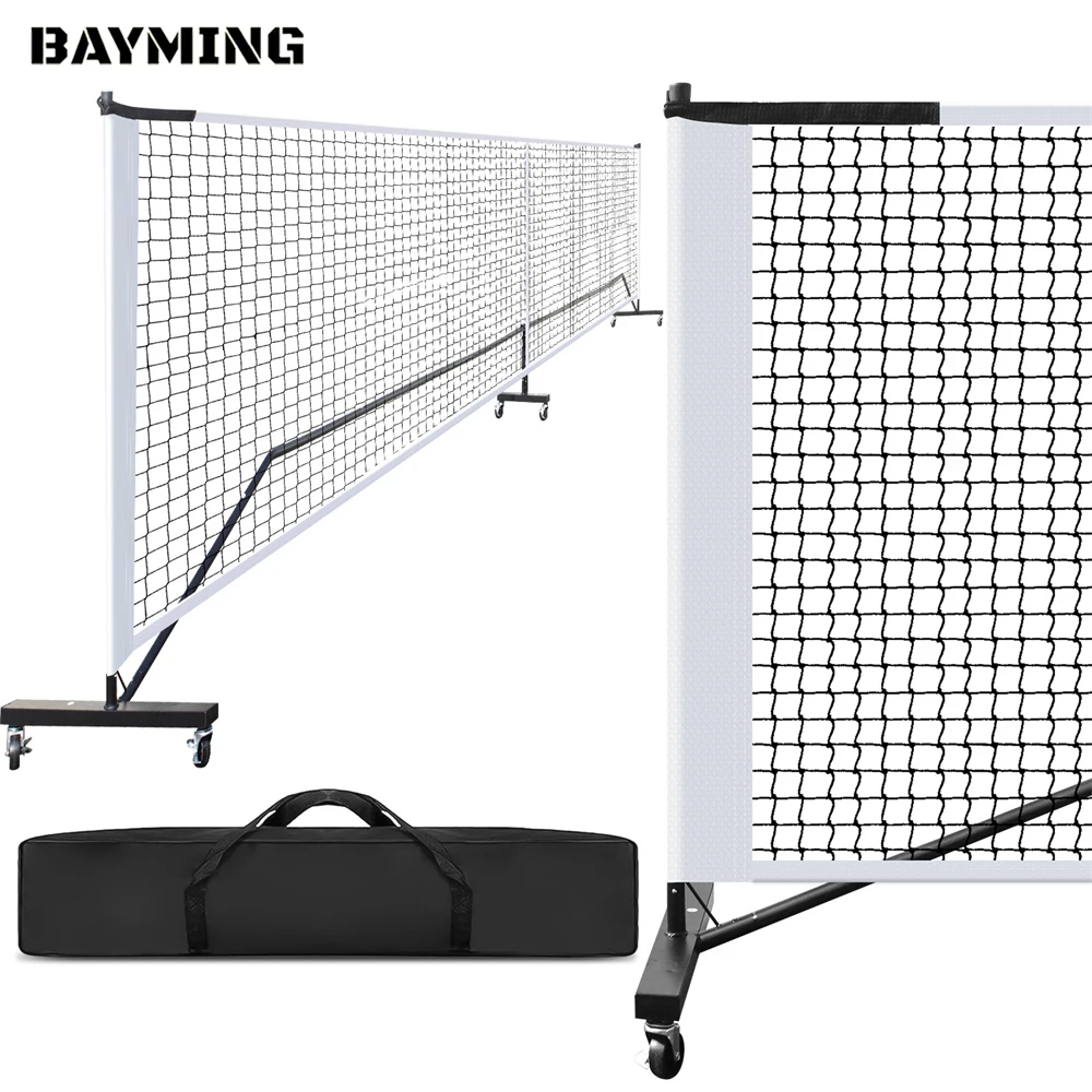 

BAYMING Portable Removable Mobile Tennis Pickleball Net With Driveway Backyard Tote Bag For Indoor Outdoor Training