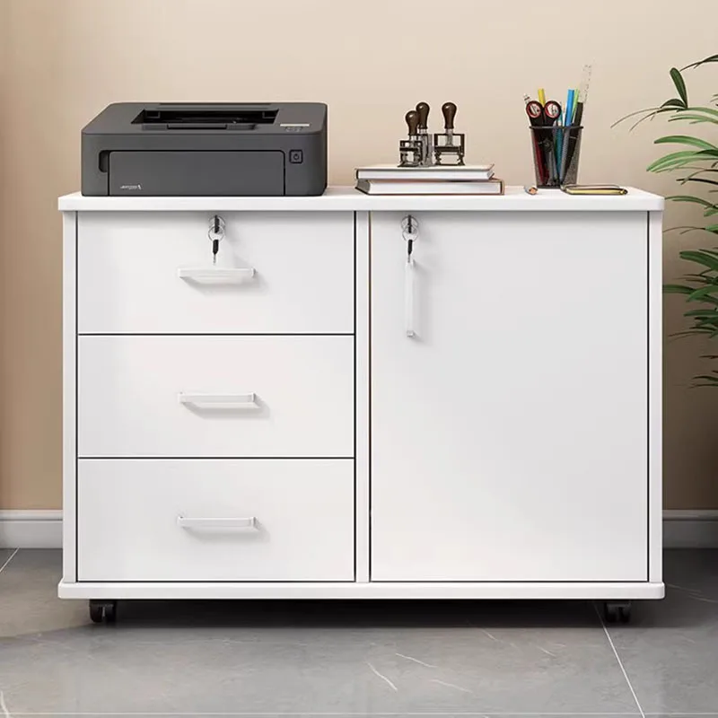 Wheels Stackable Filing Cabinet Compact Drawers Desk Nordic Office Cupboards Locker Small Armoires De Salon Modular Furniture lexon ld110 minitotem stackable desk office set deep grey