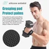 1Pair Weight Lifting Fitness Gloves With Wrist Wraps Silicone Gel Full Palm Protection Gym Workout Glove Power Lifting Equipment 2